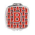 Carolines Treasures Letter B Football Scarlet and Grey Compact Mirror CJ1067-BSCM